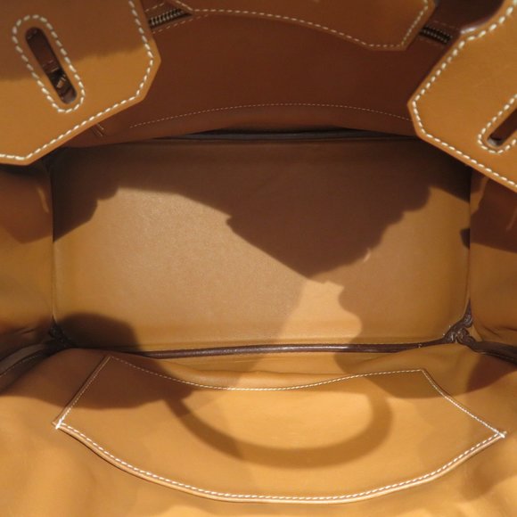 HERMES Hermes Birkin 30 Handbag Gold/Silver Hardware Evercolor □K Stamp D19 W... - Picture 15 of 16